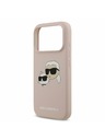 Karl Lagerfeld Karl Lagerfeld Liquid Silicone Double Heads MagSafe Заден калъф за iPhone 17 Pro Pink