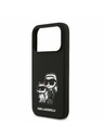 Karl Lagerfeld Karl Lagerfeld Liquid Silicone K&CH Sketch MagSafe Заден калъф за iPhone 17 Pro Black