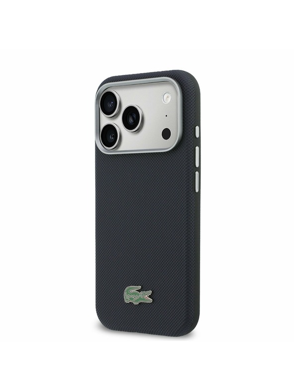 Lacoste Lacoste PVC Petit Pique Semi Wrap MagSafe Калъф за iPhone 17 Pro Navy