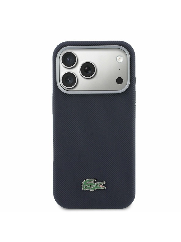 Lacoste Lacoste PVC Petit Pique Semi Wrap MagSafe Калъф за iPhone 17 Pro Navy