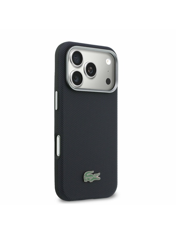 Lacoste Lacoste PVC Petit Pique Semi Wrap MagSafe Калъф за iPhone 17 Pro Navy