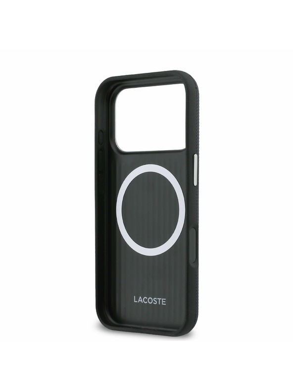 Lacoste Lacoste PVC Petit Pique Semi Wrap MagSafe Калъф за iPhone 17 Pro Navy