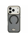 Lacoste Lacoste PC/TPU Frosted Finish Gold Logo MagSafe Заден калъф за iPhone 17 Pro Black