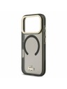 Lacoste Lacoste PC/TPU Frosted Finish Gold Logo MagSafe Заден калъф за iPhone 17 Pro Black