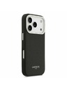 Lacoste Lacoste PU Leather Champs Elysees MagSafe Заден калъф за iPhone 17 Pro Black