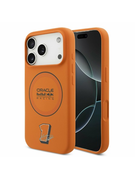 Red Bull Red Bull Silicone Blue Ring MagSafe Заден калъф за iPhone 17 Pro Orange