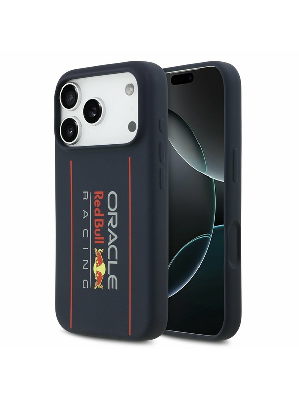 Red Bull Red Bull Silicone Vertical Logo MagSafe Заден калъф за iPhone 17 Pro Navy