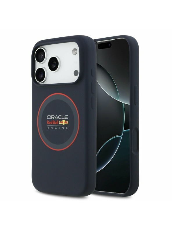 Red Bull Red Bull Silicone Red Ring MagSafe Заден калъф за iPhone 17 Pro Navy
