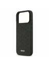 DKNY DKNY PU Leather Grid Pattern Magsafe Заден калъф за iPhone 17 Pro Max Black
