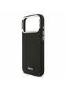 DKNY DKNY PU Leather Metal Logo Wrist Chain MagSafe Заден калъф за iPhone 17 Pro Max Black