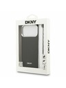 DKNY DKNY PU Leather Metal Logo Wrist Chain MagSafe Заден калъф за iPhone 17 Pro Max Black