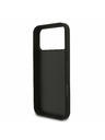 Guess Guess PU Fixed Glitter 4G Metal Logo Заден калъф за iPhone 17 Pro Max Black