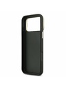 Guess Guess PU Grained 4G Logo Stand Camera Frame Задний калъф за iPhone 17 Pro Max Black