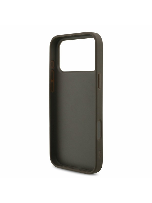 Guess Guess PU 4G Metal Logo Задний калъф за iPhone 17 Pro Max Brown