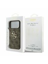 Guess Guess PU 4G Metal Logo Задний калъф за iPhone 17 Pro Max Brown