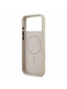 Guess Guess PU Leather Triangle Logo MagSafe Задний калъф за iPhone 17 Pro Max Pink
