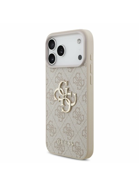 Guess Guess PU 4G Metal Logo Задний калъф за iPhone 17 Pro Max Pink