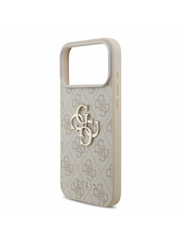 Guess Guess PU 4G Metal Logo Задний калъф за iPhone 17 Pro Max Pink