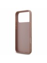 Guess Guess PU Fixed Glitter 4G Metal Logo Задний калъф за iPhone 17 Pro Max Pink