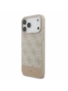 Guess Guess PU 4G Stripe Задний калъф за iPhone 17 Pro Max Pink