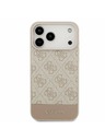 Guess Guess PU 4G Stripe Задний калъф за iPhone 17 Pro Max Pink
