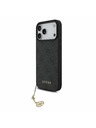 Guess Guess 4G Charm MagSafe Задний калъф за iPhone 17 Pro Max Tone on Tone Grey