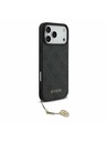 Guess Guess 4G Charm MagSafe Задний калъф за iPhone 17 Pro Max Tone on Tone Grey