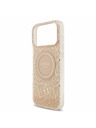 Guess Guess IML Flowers Allover Strap MagSafe Задний калъф за iPhone 17 Pro Max Pink