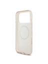 Guess Guess IML Flowers Allover Strap MagSafe Задний калъф за iPhone 17 Pro Max Pink