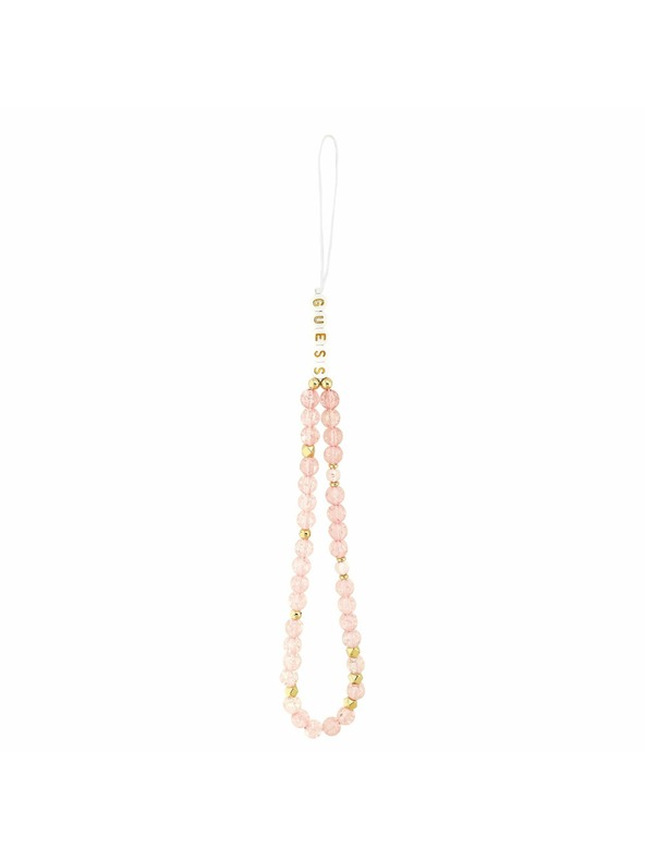 Guess Guess IML Flowers Allover Strap MagSafe Задний калъф за iPhone 17 Pro Max Pink