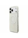 Guess Guess IML Flowers Allover Strap MagSafe Задний калъф за iPhone 17 Pro Max White