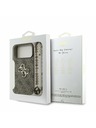 Guess Guess PU 4G Metal Logo Strap Задний калъф за iPhone 17 Pro Max Brown