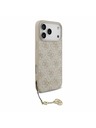 Guess Guess 4G Charm MagSafe Задний калъф за iPhone 17 Pro Max Tone on Tone Pink