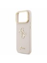Guess Guess PU Grained 4G Logo Stand Camera Frame Задний калъф за iPhone 17 Pro Max Pink
