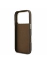 Guess Guess PU Resin Logo Задний калъф за iPhone 17 Pro Max Brown