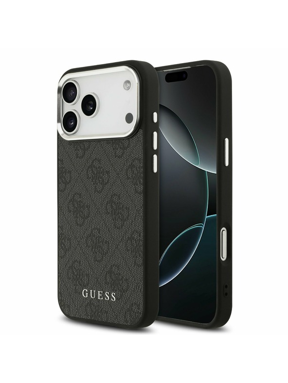 Guess Guess 4G MagSafe Задний Чехол за iPhone 17 Pro Max Black