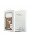 Guess Guess PU Grained 4G Logo Stand Camera Frame Задний Чехол за iPhone 17 Pro Max Brown