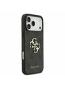 Guess Guess PU 4G Metal Logo Задний Чехол за iPhone 17 Pro Max Grey
