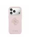 Guess Guess PU Resin Logo Задний Чехол за iPhone 17 Pro Max Pink
