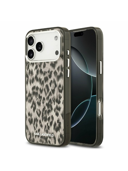 Karl Lagerfeld Karl Lagerfeld IML Leopard MagSafe Задний Чехол за iPhone 17 Pro Max Brown