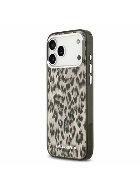 Karl Lagerfeld Karl Lagerfeld IML Leopard MagSafe Задний Чехол за iPhone 17 Pro Max Brown