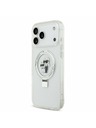 Karl Lagerfeld Karl Lagerfeld Ringstand Karl and Choupette MagSafe Задний Чехол за iPhone 17 Pro Max White