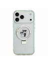 Karl Lagerfeld Karl Lagerfeld Ringstand Karl and Choupette MagSafe Задний Чехол за iPhone 17 Pro Max White
