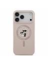 Karl Lagerfeld Karl Lagerfeld Liquid Silicone Karl and Choupette MagSafe Задний Чехол за iPhone 17 Pro Max Pink