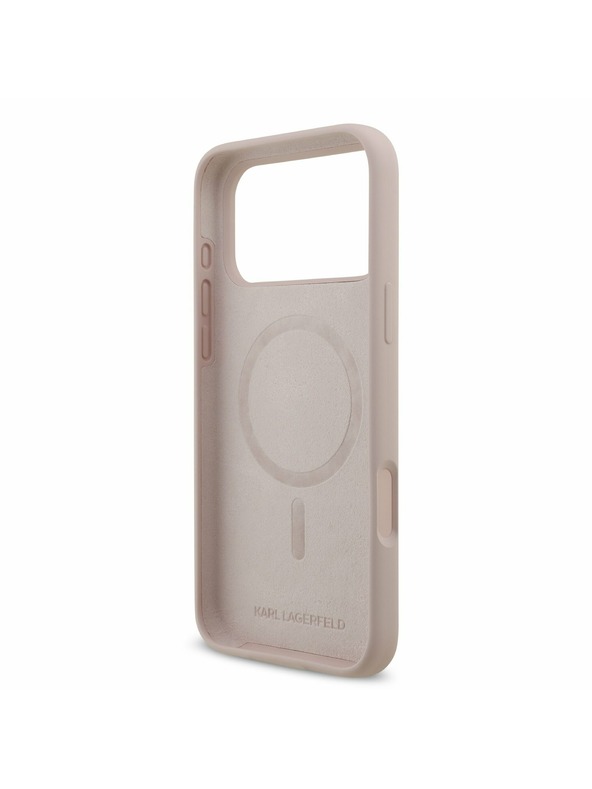 Karl Lagerfeld Karl Lagerfeld Liquid Silicone Karl and Choupette MagSafe Задний Чехол за iPhone 17 Pro Max Pink