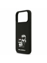 Karl Lagerfeld Karl Lagerfeld Liquid Silicone K&CH Sketch MagSafe Задний Чехол за iPhone 17 Pro Max Black