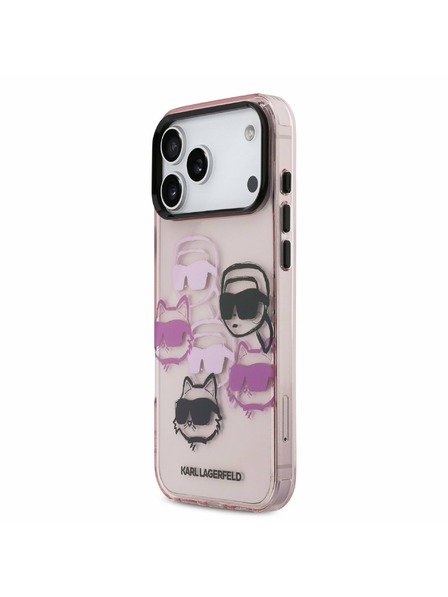 Karl Lagerfeld Karl Lagerfeld IML Multi K&CH Heads Задний Чехол за iPhone 17 Pro Max Pink