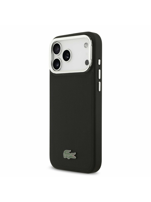 Lacoste Lacoste Iconic Petit Pique Camera Stand MagSafe Задний Чехол за iPhone 17 Pro Max Black