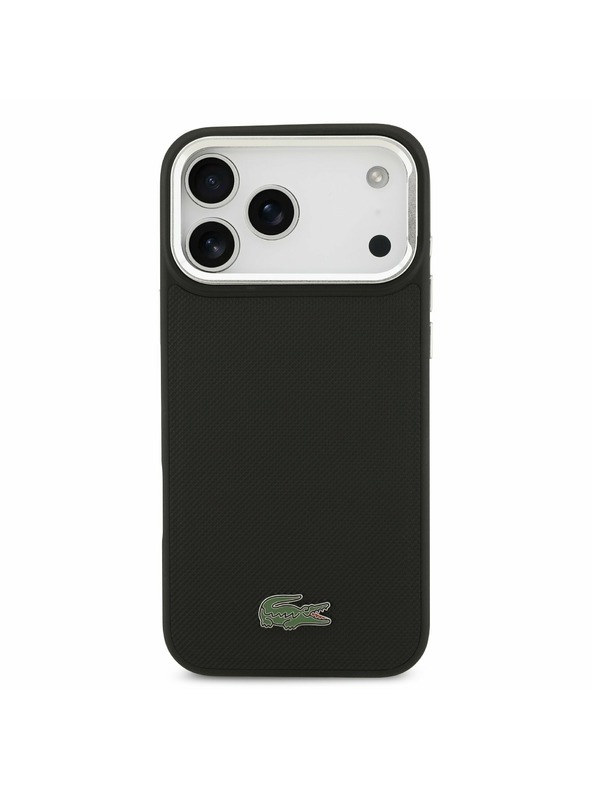 Lacoste Lacoste Iconic Petit Pique Camera Stand MagSafe Задний Чехол за iPhone 17 Pro Max Black