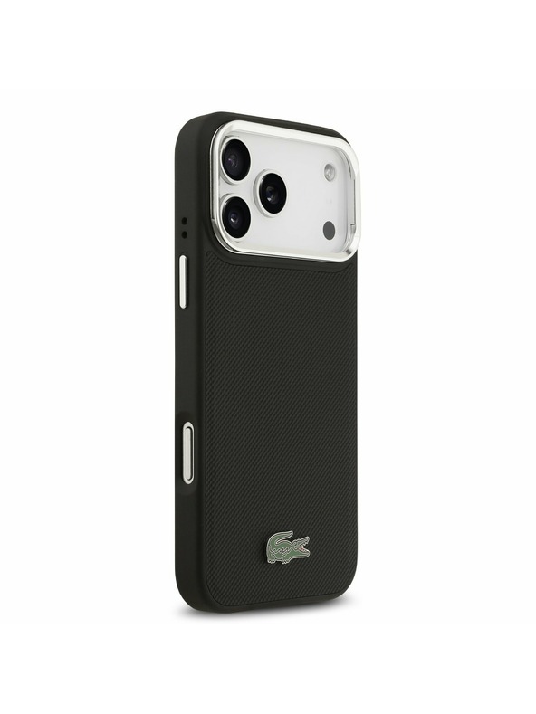 Lacoste Lacoste Iconic Petit Pique Camera Stand MagSafe Задний Чехол за iPhone 17 Pro Max Black